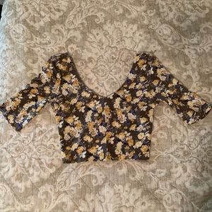 Floral Free People Crop Top